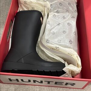 Hunter Matte Black Mid Rain Boot